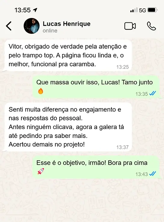 PRINT DEPOIMENTO (LUCAS HENRIQUE)